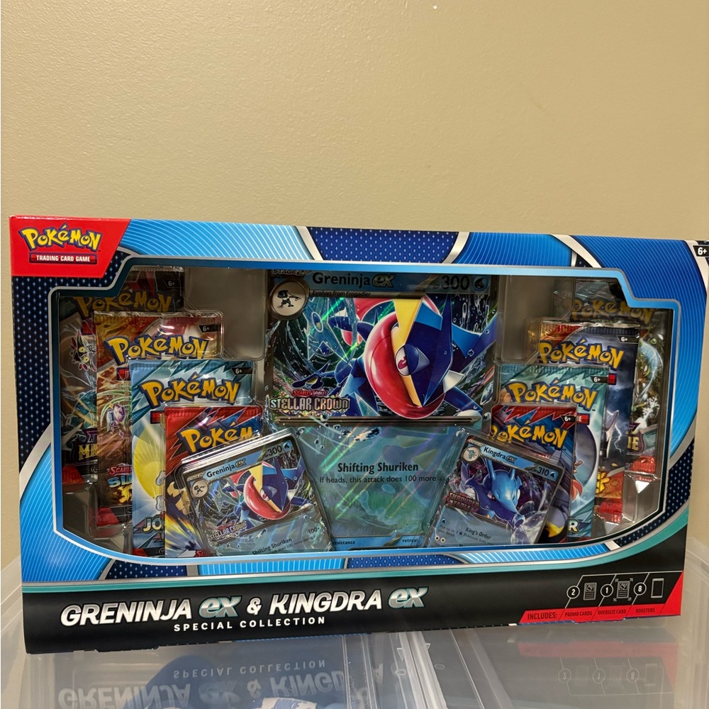GRENINJA EX & KINGDRA EX special collection pokemon box
